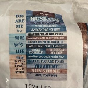 To My Husband Throw Blanket